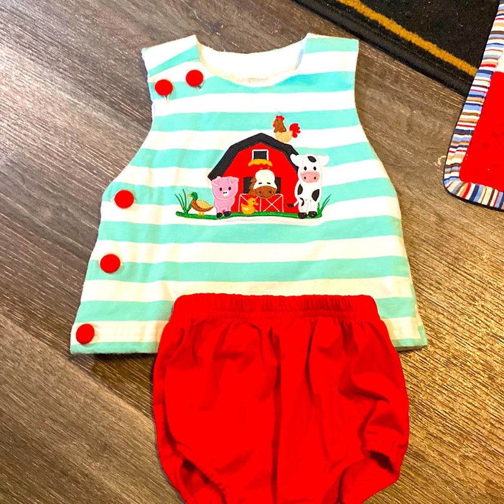 Girls 6month outfit by southern sass smocks